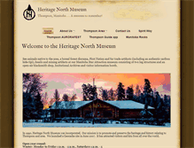 Tablet Screenshot of heritagenorthmuseum.ca